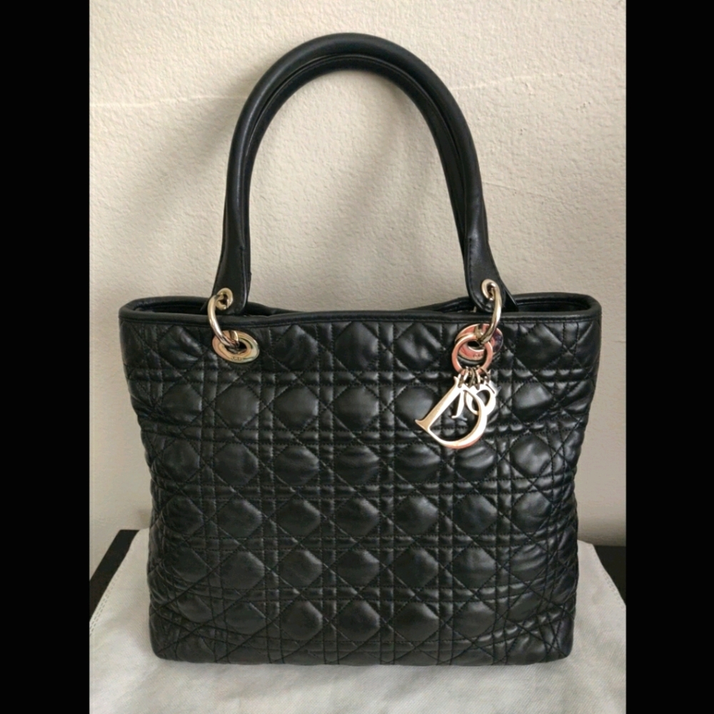 Lady Dior Large Cannage Tote